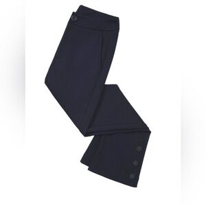 CAbi keen Kick Flare Bell-Bottom Pants Snap Detail Pockets Career Neutral Sz 6